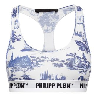 Philipp Plein Ondergoed, Dames, Blauw, S, Katoen, En Plein Air Bra