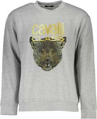 Cavalli Casual Jaguar Sweatshirt - Heren - Sweatshirts - Grijs - XL - Katoen - Hoodies & sweatvesten