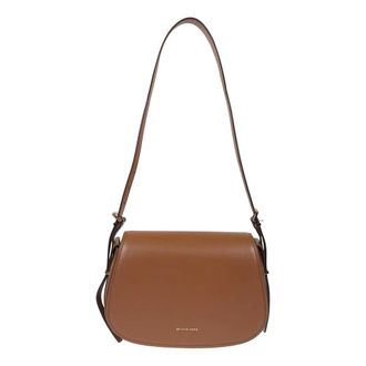 Michael Kors Shoulder Bags, female, Brown, Size: ONE SIZE Lydia Medium Leather Crossbody Bag