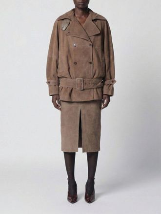 Rotate Double Breasted Oversized Trench Coat