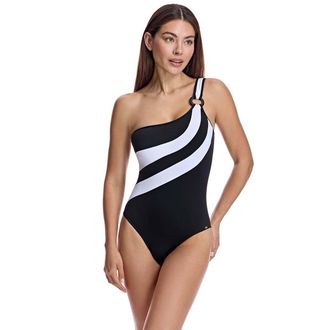 Ory Womens Asymmetrical swimsuit with cups W251611 Women - Black - Size 38B