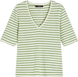 Max Mara Dames, Tops, Veelkleurig, Maat: XL Linnen