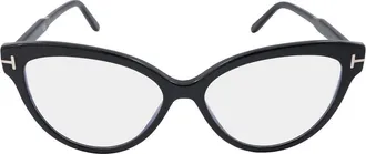Tom Ford Blue Light Bock Cat Eye Ladies Eyeglasses FT5763-B 001 56