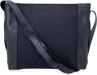 Celine Black Cotton Shoulder Bag (Authentic Pre-Loved)