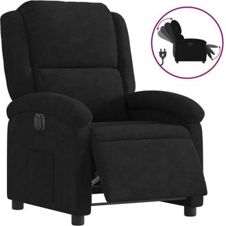 vidaXL Vidaxl - Sillón reclinable eléctrico de terciopelo negro