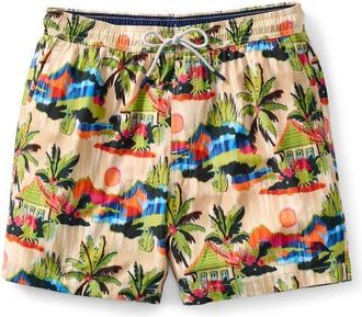 Tommy Bahama Big & Tall Cabana Skies Swim Trunks in Tanned at Nordstrom, Size Xxx-Large