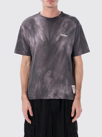 SATISFY T-shirt in cotone organico con rotture Satisfy