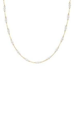 Effy 14K Gold 3-5mm Freshwater Pearl Necklace in White at Nordstrom Rack