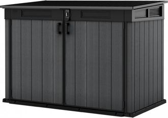 Keter Cortina Mega Armario Para Herramientas De Resina Gris