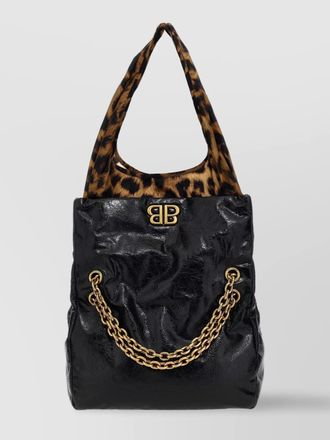 Balenciaga monaco small leather shoulder bag
