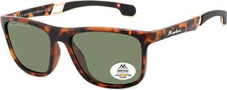 Montana Eyewear SP318 Polarized SP318A Mens Sunglasses Tortoiseshell Size 54