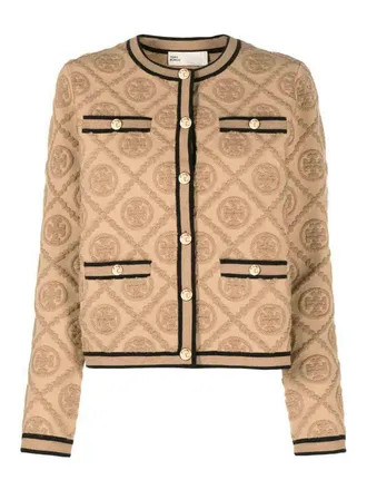 Tory Burch Monogram motif cardigan