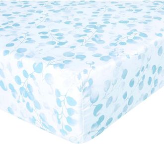 Anne de Sol&egrave;ne Anne De Sol&egrave;ne Rosee Blue Fitted Sheet