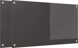 vidaXL Salpicadero De Cocina 2 Pcs Gris Oscuro 90 X 50 Cm Vidaxl