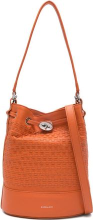 Zanellato Womens Monda Small Bag In Orange Sicilian Mosaic