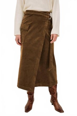 Rails Graciela Wrap Midi Skirt In Chestnut