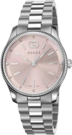 Gucci G-Timeless 29 mm roestvrijstalen kast - Dames - Horloges - Roze - ONE Size - Accessoires