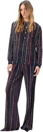 Missoni Henley Blouse With Mandarin Collar in Multicoloured at Nordstrom, Size 40 It