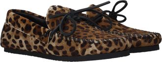 Isabel Marant Womens Brown Horsehair Slip-On Loafers