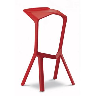 Plank Miura Stool, verkehrsrot (RAL 3020)