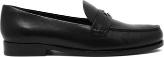 Tory Burch Classic Penny Loafer - Dames - Loafers - Zwart - 40 EU - Leer - Schoenen