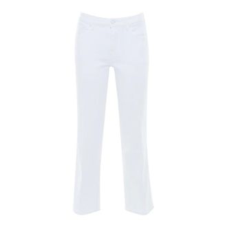 7 For All Mankind Straight Jeans, female, White, Size: W26 Straight Ankle Jeans