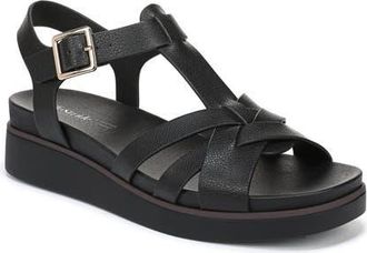 Life Stride Grandiose Platform Wedge Sandal in Black at Nordstrom, Size 9.5