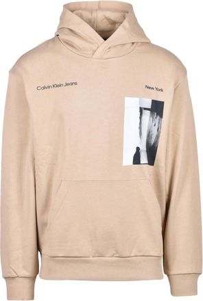 Calvin Klein Jeans Felpa con cappuccio - - Sweatshirts & Hoodies - Uomo - Beige - L