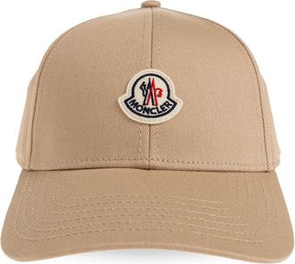 Moncler Katoenen Gabardine Baseballpet - Heren - Petten - Beige - ONE Size - Katoen - Accessoires