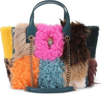 Kurt Geiger Small Hoxton Faux Fur Shopper Tote in Open Miscellaneous at Nordstrom