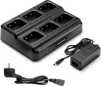 OEM Base De Carga De 6 Asientos Para El Cargador M&uacute;ltiple Baofeng Uv-5r