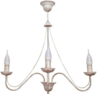 Netlighting Malbo Multi Arm Pendant Ceiling Light White Gold 60cm