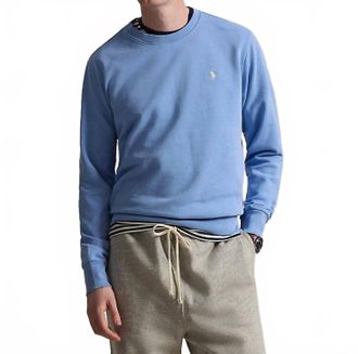 Ralph Lauren Loopback Fleece Sweatshirt In Bristol Blue