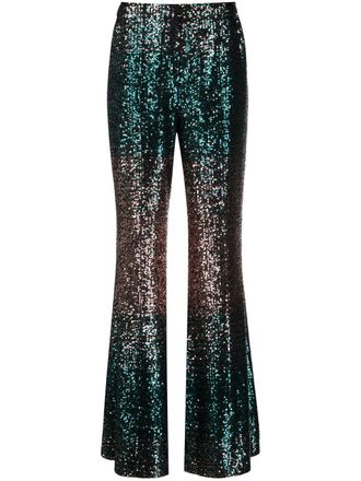 Elie Saab Tweekleurige broek - Groen