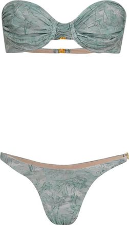 Amir Slama x Jade Picon printed bikini - Blue
