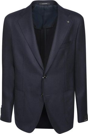 Tagliatore Giacca MP SP Lana Armtr BLU Jacket - Heren - Blazers - Blauw - 2XL - Wol - Jassen