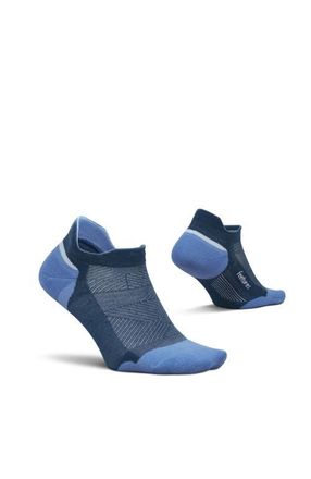 Feetures Elite Max Cushion No Show Tab Ankle Socks Sport Sock with Targeted Compression in Blue Wave at Nordstrom, Size Small