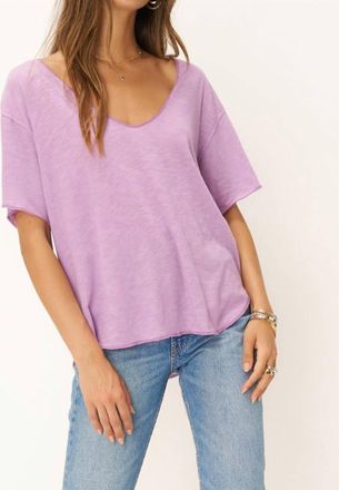 Bloomingdale's Robby Scoop Neck Tee In Lilac