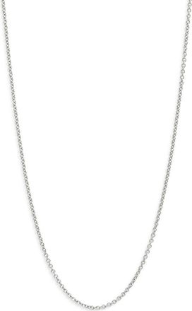 Nashelle Adjustable Dainty Chain Necklace in Sterling Silver at Nordstrom, Size 22