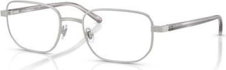 Brooks Brothers 55mm Oval optical glasses in Silver at Nordstrom