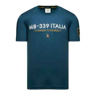 Aeronautica Ts 2523 T-Shirt - Heren - T-shirts - Blauw - XL - Katoen - Tops
