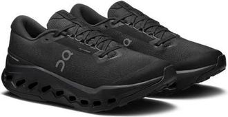 On Cloudsurfer Trail 2 Waterproof Trail Running Shoe in Black/Black at Nordstrom, Size 10.5