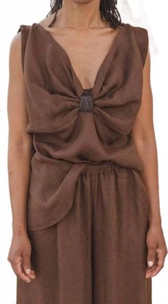 BASERANGE Sepia Top In Bakke Brown