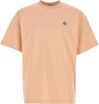 Stone Island Peach Cotton T Shirt