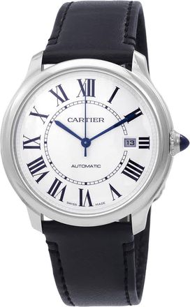 Cartier Ronde Must De Cartier Automatic White Dial Mens Watch WSRN0032