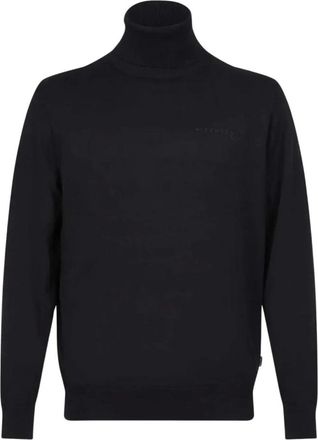 John Richmond Bhanga Turtleneck - Heren - Truien - Zwart - Maat: 3XL Wol
