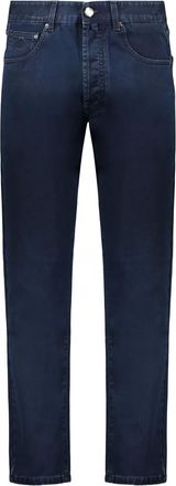 Moorer Jeans con design a cinque tasche - Blu