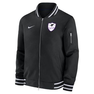 Nike Mens College (Prairie View A&M University) Bomber Jacket in Black | M62424PVUN25-BLK