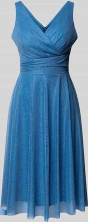 Troyden Collection Cocktailkleid in Wickel-Optik in Bleu, Größe 32