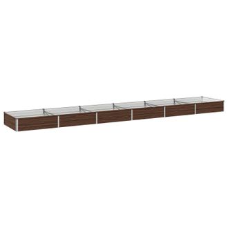 vidaXL Cama De Jard&iacute;n Elevada Negro 480 X 80 X 24 Cm Vidaxl
